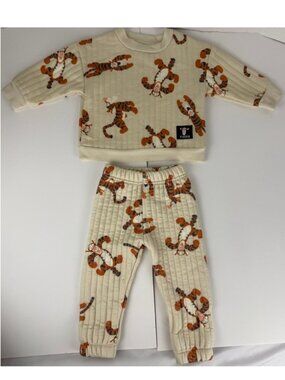Disney Baby Tigger 2 Piece Quilted Sweatsuit 12 Months Jogger Set